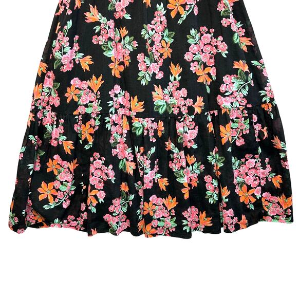 Ann Taylor Floral Print Belted Prairie Maxi Skirt Women's Sz 0 Multicolor Pleats - Picture 4 of 7